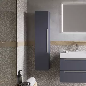 Шкаф-пенал Aqwella Cube серый CUB0503GR