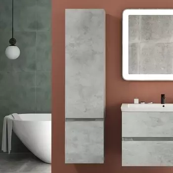 Шкаф-пенал Art&Max Techno 40 бетон лофт натуральный, L AM-Techno-1600-AC-SO-LS935-L