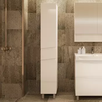 Шкаф-пенал АВН Фиджи 35 L, напольный, белый 61.34-01