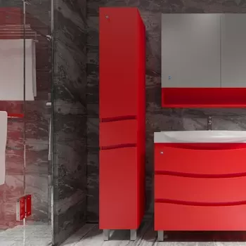 Шкаф-пенал АВН Фиджи 35 L, напольный, красный 61.34-01 (10)