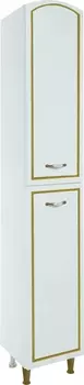Шкаф-пенал Bellezza Амелия 35 R, с бельевой корзиной, белый патина золото 4620304081381