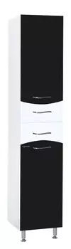 Шкаф-пенал Bellezza Мари 35 R белый/черный 4622904111260