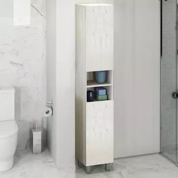 Шкаф-пенал Comforty Верона 35 H напольный, дуб белый 00004142368