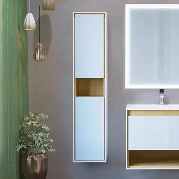 Шкаф-пенал Jorno Glass 150 Gla.04.150/P/W