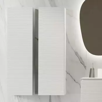 Шкаф-пенал Jorno Stone 120, белый, универсальный Stn.04.120/P/W/JR