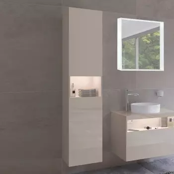 Шкаф-пенал Keuco Stageline 32831 L, кашемир, с подсветкой 32831180101