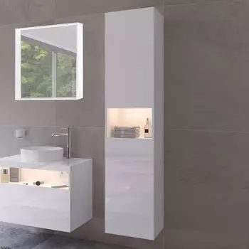 Шкаф-пенал Keuco Stageline 32831 R, белый, с подсветкой 32831300102