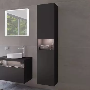 Шкаф-пенал Keuco Stageline 32831 R, вулканит, с подсветкой 32831970102