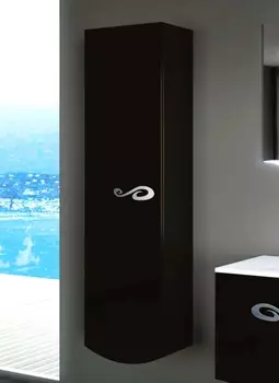 Шкаф-пенал La Beaute Cher 40 черный L CC2Sx