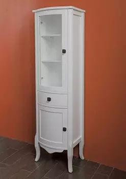 Шкаф-пенал La Beaute Classic Joanna белый матовый, фурнитура серебро L CJO.Sx.LBO.CR