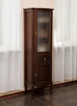 Шкаф-пенал La Beaute Classic Marian орех матовый, матовое стекло R CMA.Dx.N.O.BR