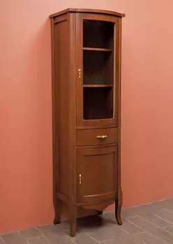 Шкаф-пенал La Beaute Classic Nora орех матовый, фурнитура золото L CNO.Sx.N.OR