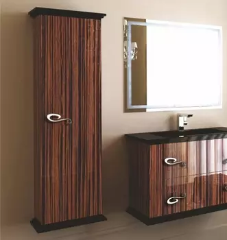 Шкаф-пенал La Beaute Loiret 49 macassar CL3