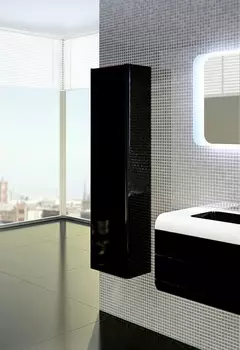 Шкаф-пенал La Beaute Yonne 40 черный CY2