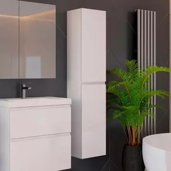 Шкаф-пенал Lemark Veon белый глянцевый LM01V35P