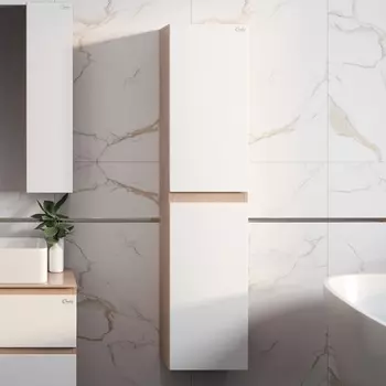 Шкаф-пенал Onika Алеста камень светлый, белый 403566