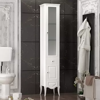 Шкаф-пенал Opadiris Брунелла белый, R 00-00004340