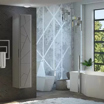 Шкаф-пенал Opadiris Луиджи 35 серый 00-00002599