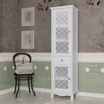 Шкаф-пенал Opadiris Омега 45 L белый 00-00007360