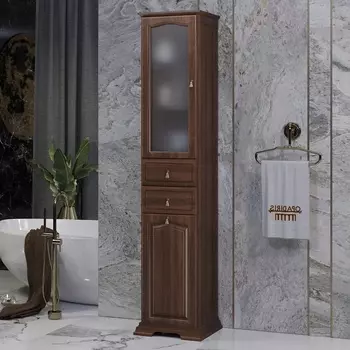 Шкаф-пенал Opadiris Риспекто 40 L, с бельевой корзиной, нагал 00-00005840