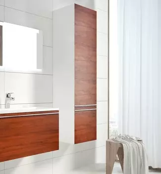 Шкаф-пенал Ravak Clear белый/вишня R X000000764