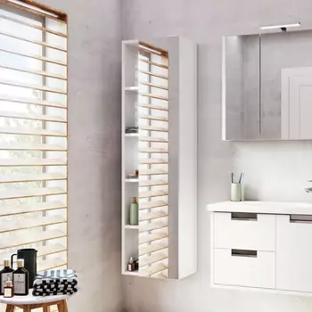 Шкаф-пенал Roca Etna белый глянец 857303806