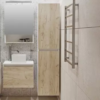 Шкаф-пенал Runo Бари 35 крафтовый дуб 00-00001388