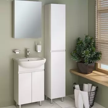 Шкаф-пенал Runo Лада белый 00-00001166