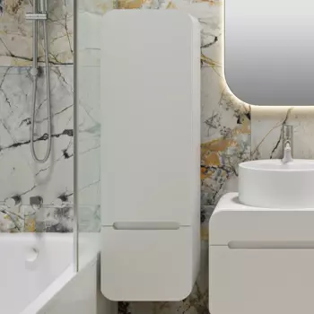 Шкаф-пенал Runo Ницца 35 правый белый 00-00002128