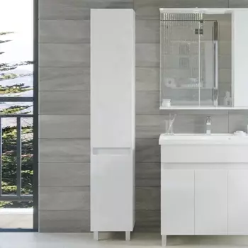 Шкаф-пенал Sanstar Квадро напольный, белый 129.1-3.4.1.