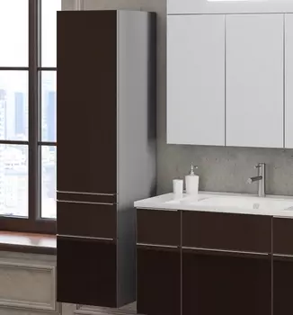 Шкаф-пенал Smile Кристалл 30 коричневый, L Z0000011073