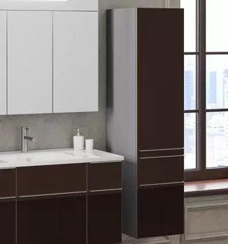 Шкаф-пенал Smile Кристалл 30 коричневый, R Z0000010386