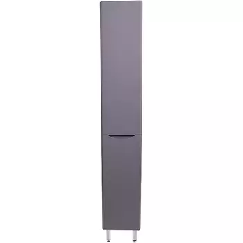 Шкаф-пенал Style Line Бергамо Люкс Plus 30 L с бельевой корзиной, антискрейтч серый СС-00002327