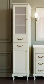 Шкаф-пенал ValenHouse Эллина 40 L слоновая кость, фурнитура бронза E40_КСLБ