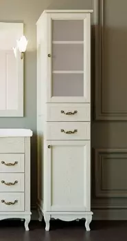 Шкаф-пенал ValenHouse Эллина 40 R слоновая кость, фурнитура бронза E40_КСRБ