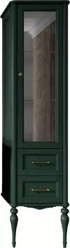 Шкаф-пенал ValenHouse Эстетика R, зеленый, ручки бронза ES50_КЗRБ