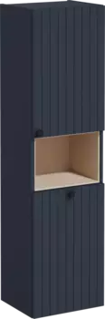 Шкаф-пенал VitrA Root Groove 40 R, с бельевой корзиной, темно-синий /69105
