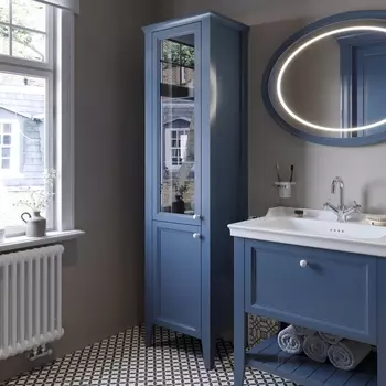 Шкаф-пенал VitrA Valarte 55 стальной синий L /65796