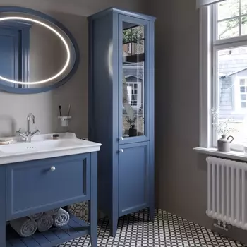 Шкаф-пенал VitrA Valarte 55 стальной синий R /65797