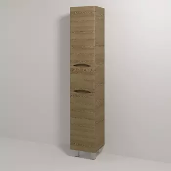 Шкаф-пенал Vod-Ok Adel 30 L, с бельевой корзиной, крымский дуб /8637