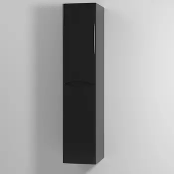 Шкаф-пенал Vod-Ok Adel 35 L, с бельевой корзиной, подвесной, черный /8664