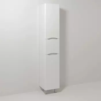 Шкаф-пенал Vod-Ok Adel 35 R, с бельевой корзиной, белый /8858