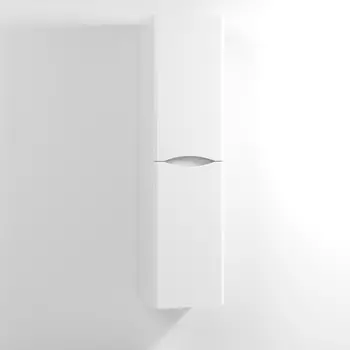 Шкаф-пенал Vod-Ok Adel 35 R, с бельевой корзиной, подвесной, белый /8661