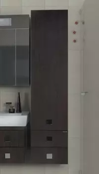 Шкаф-пенал Vod-Ok Квадро 35 R, венге /00000565