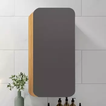 Шкаф Runo Ницца 35 правый дуб натуральный, графит 00-00002126