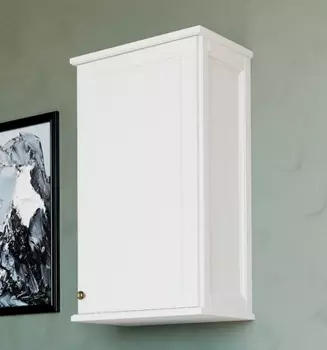 Шкаф ValenHouse Лиора 40 белый, фурнитура бронза L40_PHББ