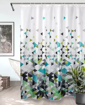 Штора для ванной Bath Plus Charme Red ch-21257/1 180х180, triangular sublimation Ch-21257/1