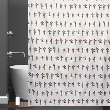 Штора для ванной Bath Plus Charme Red ch-21322 180х200, Aerobics Ch-21322