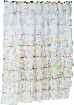 Штора для ванной Carnation Home Fashions Carmen с бабочками SCVOIL/CAR/BF