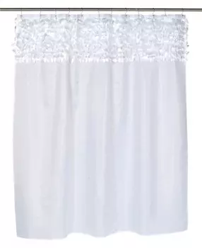 Штора для ванной Carnation Home Fashions Jasmine White FSCL-JAS/21